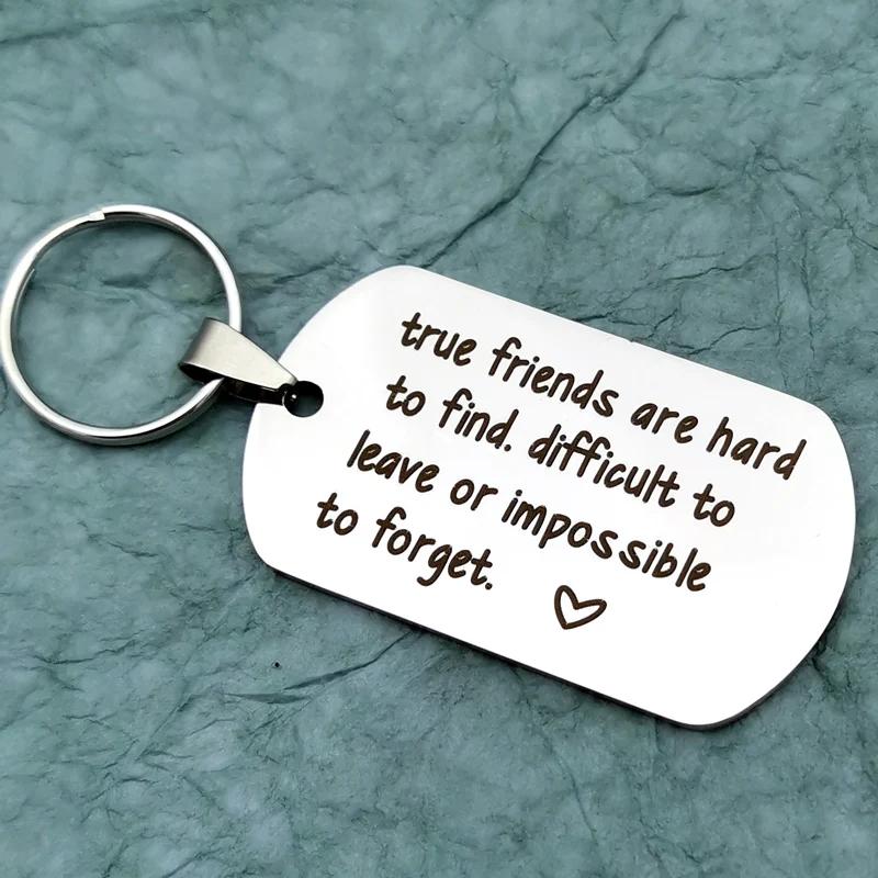 Friendship Gifts for Best Friends Keychain Women Men Bff Sisters Brothers Wedding Birthday Graduation KeyRing Gifts