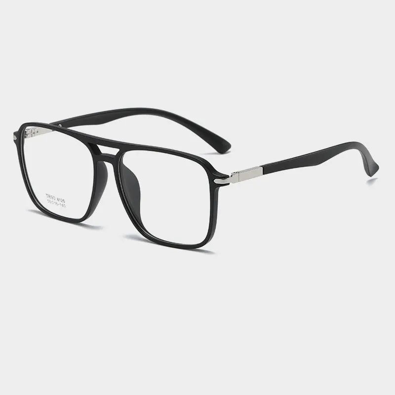 Logorela-monturas de gafas transparentes para hombre y mujer, gafas falsas, lentes ópticas Vintage para miopía, monturas Retro para mujer, 8120