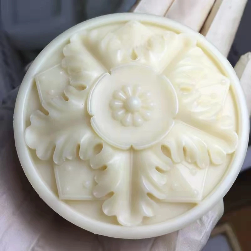 Borage Flower Silicone Soap Mold Round Handmade Silicone Molds for Soap Natural Soap Mould Scented Candle Wax Melt Mold