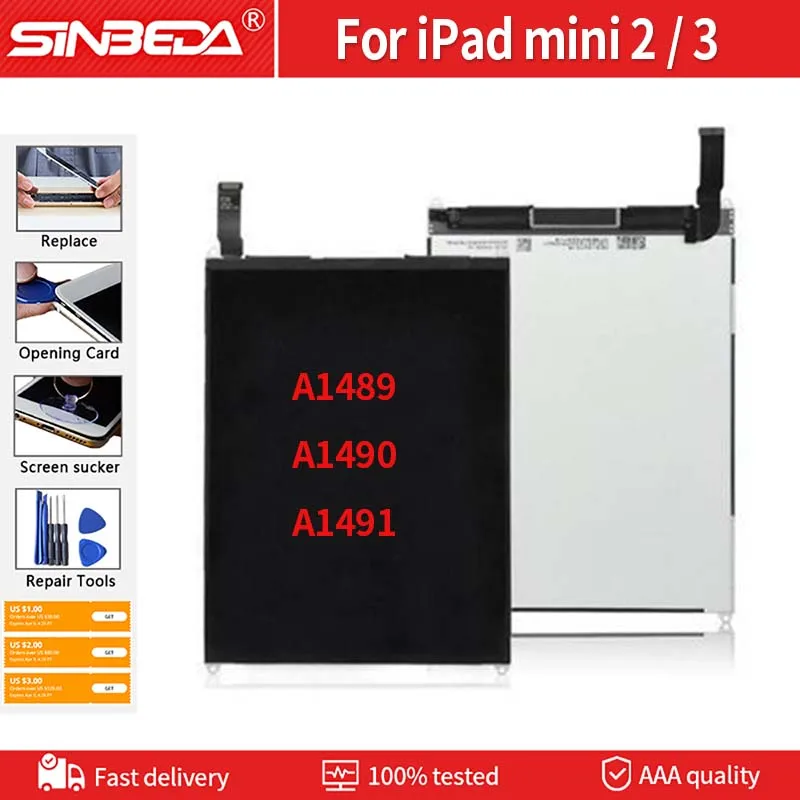 

7.9" LCD For iPad Mini 1 2 4 5 A1489 A1490 A1491 LCD Display Touch Screen Digitizer Assembly For iPad Mini 2nd 3rd Replacement