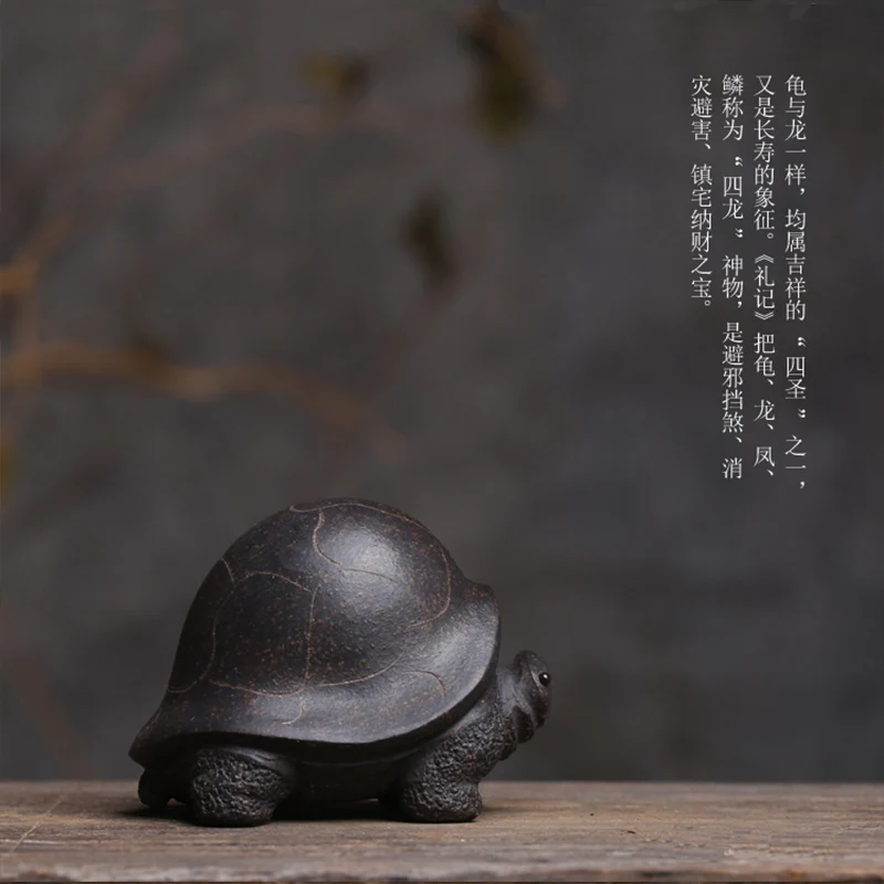 Ceramic tea pets army turtles tea ceremony accessories coffee table decorations micro landscape ornaments