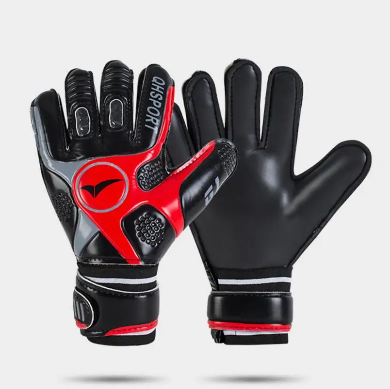 No fingersave Football goalkeeper gloves with fingertips latex breathable non-slip gantry gloves children goalkeeper gloves