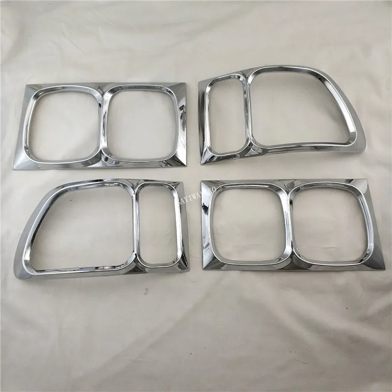 For Toyota Picnic Ipsum 1995-1997 ABS Chrome plated Rear Light Lamp Cover Trim Tail Light Cover 4pcs