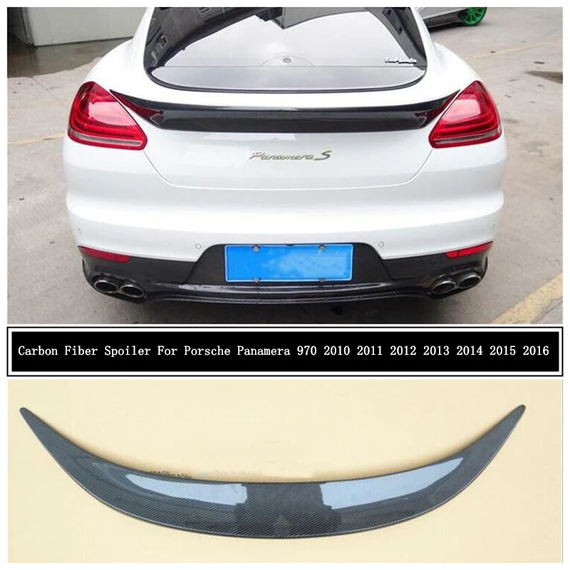 High Quality Carbon Fiber Spoiler For Porsche Panamera 970 2010 2011 2012 2013 2014 2015 2016 Wing Lip Spoilers Car Accessories