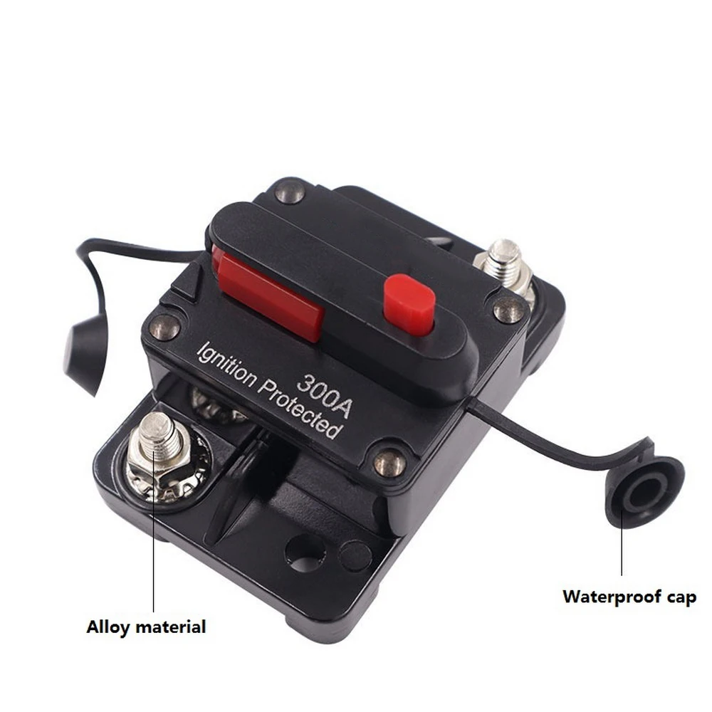 AMP Circuit Breaker with Manual Fuse Reset 12-48V DC for Car Boat Battery 30A 40A 50A 60A 70A 80A 100A 120A 150A 200A 250A 300A