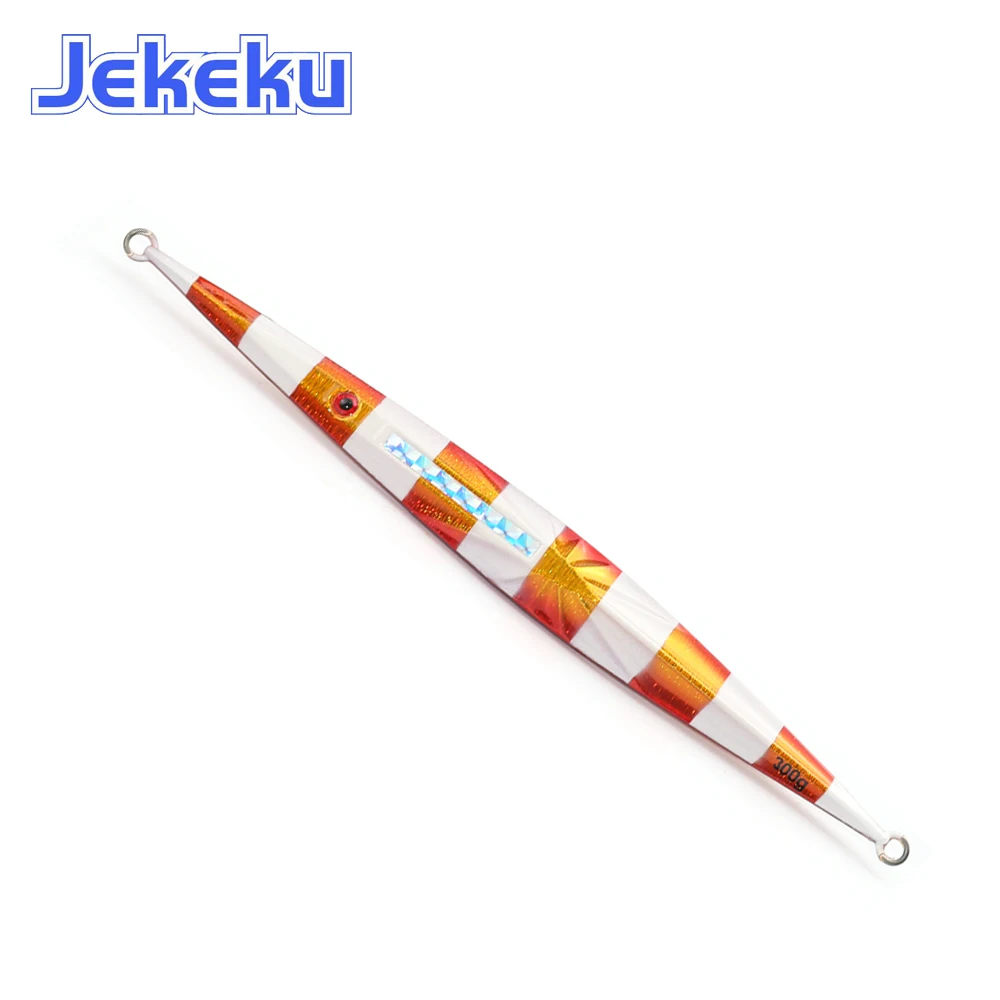 Imagem -04 - Jekeku-isca de Pesca Artificial Gabaritos Lentos Luminous Sinking Fish Lure Deep Sea Metal Jig Novo 500g Pcs