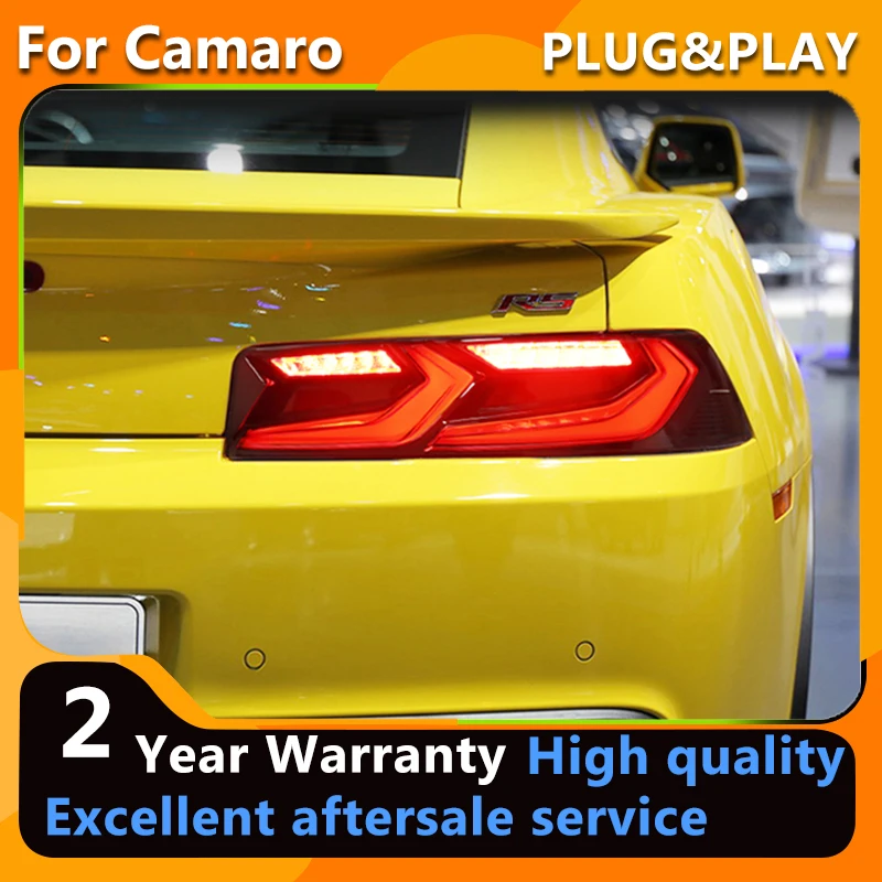 

Задний фонарь YCYON для Chevrolet Camaro 2014 л, RS, задний фонарь s 2015, задний фонарь Camaro, светодиодный сигнал заднего хода, парковочные фонари, светильник s