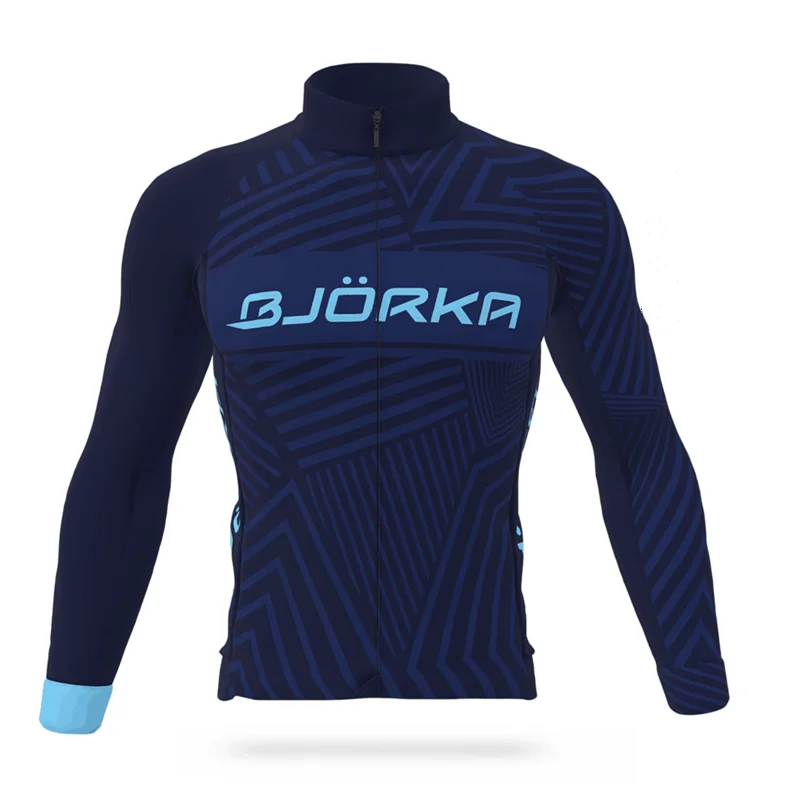 BJORKA winter cycling long sleeves jacket bicycle roadbike roupa de ciclismo bike apparel racing team mtb fleece warm clothing