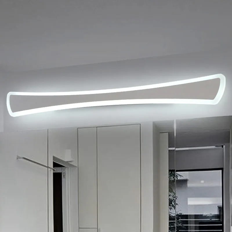 Imagem -02 - Lâmpadas de Parede Led Nórdicas para Decoração Doméstica Luminária Espelhada Arsela Moderna Ferro Branco e Acrílico Iluminação de Cozinha e Banheiro 110220v