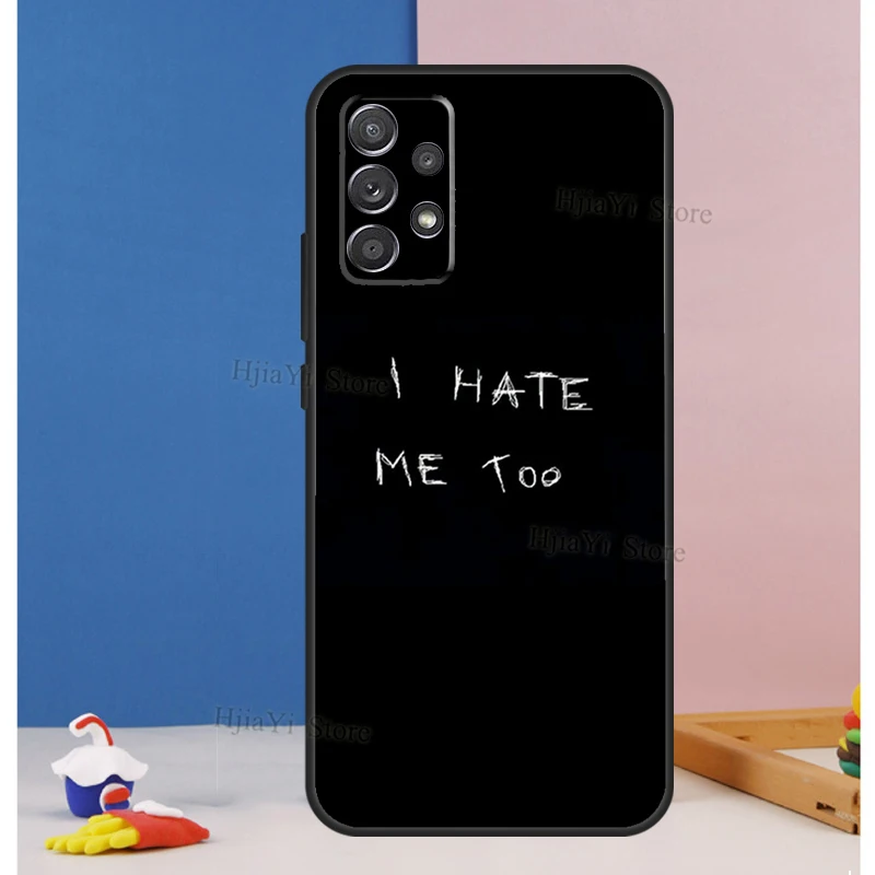 Sad depression Black Word Aesthetic For Samsung Galaxy A21S A31 A41 A51 A71 A20 e A30 A50 A70 A12 A42 A32 A52 A72 Phone Case