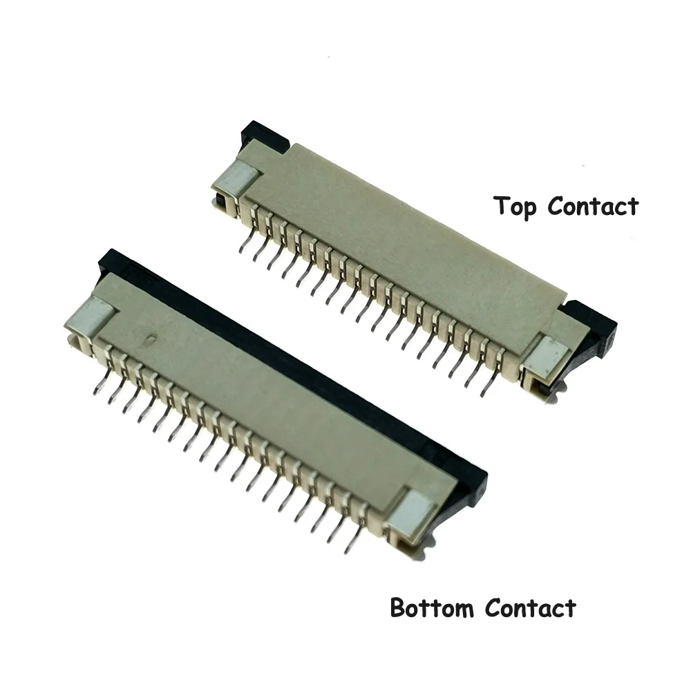 Sample, 17Pin FPC FFC connector socket,17 pin 1.0mm flex cable socket for LCD screen interface.ROHS,17P