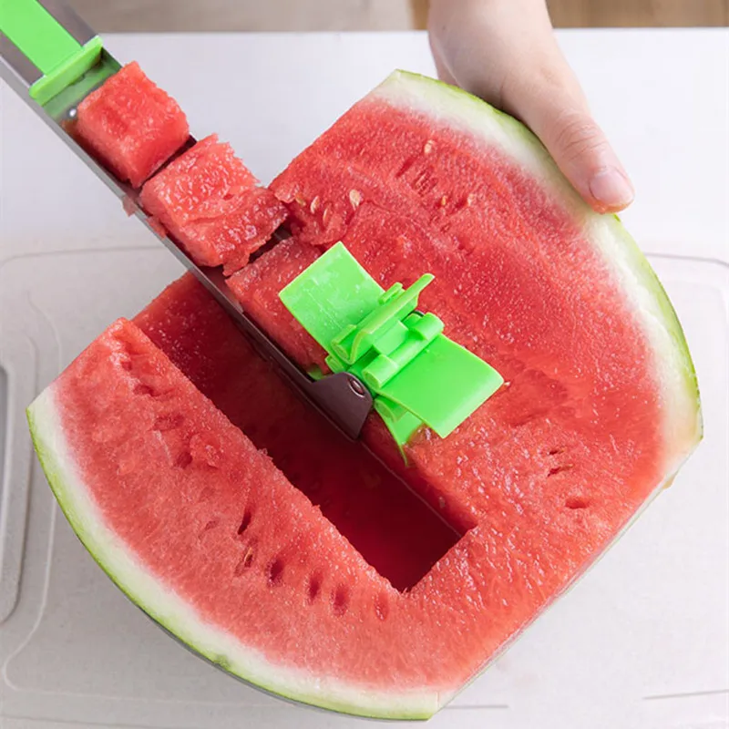 

Stainless Steel Watermelon Slicer Multi-Function Windmill Knife Ice Cream Digging Cone Fruit Ball Spoon Three-Piece Kitchen Tool