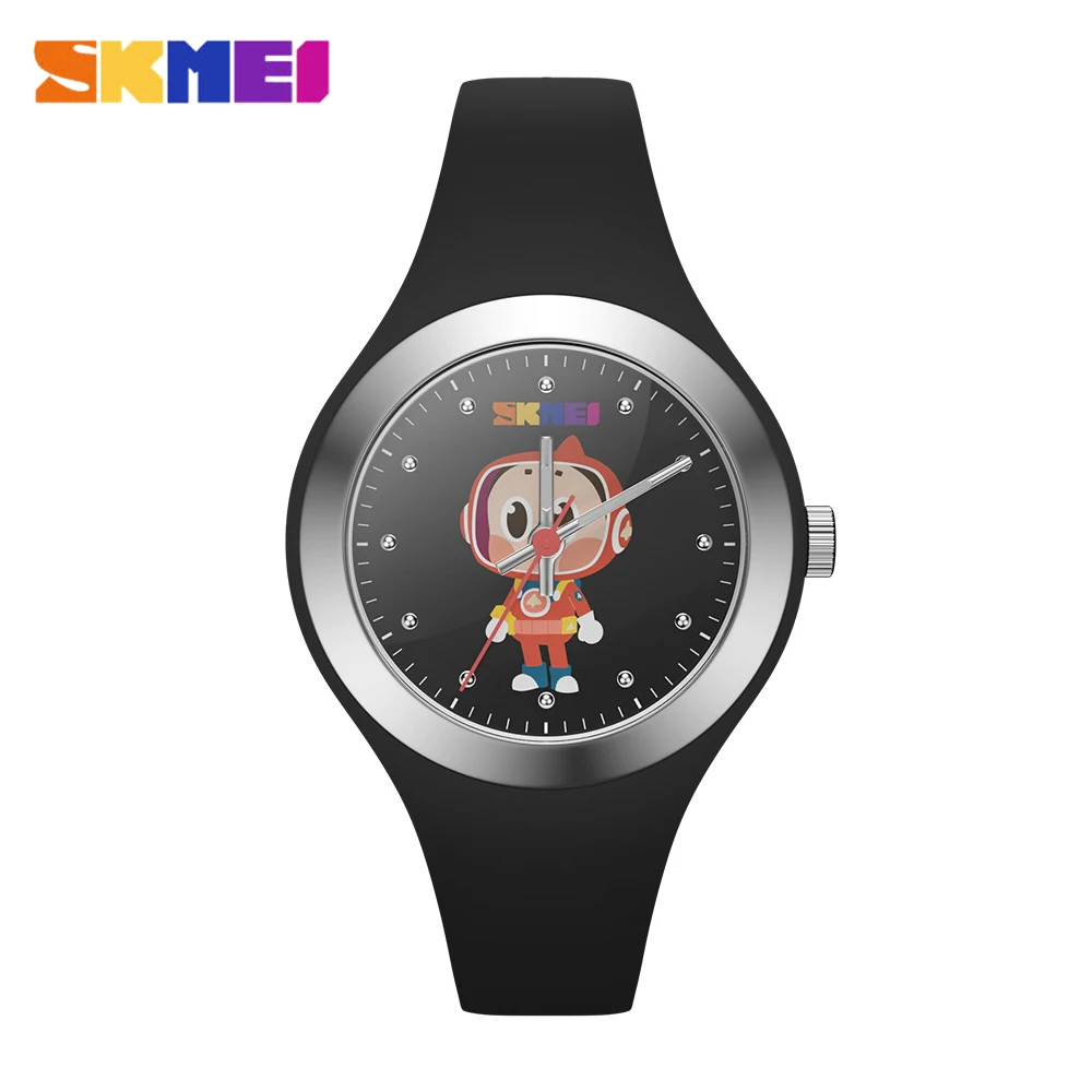 

SKMEI Cartoon Watch IP co-branded Children's Watches Silicone Strap 3Bar Waterproof Clock Quartz Wristwatches Cartoon Watch