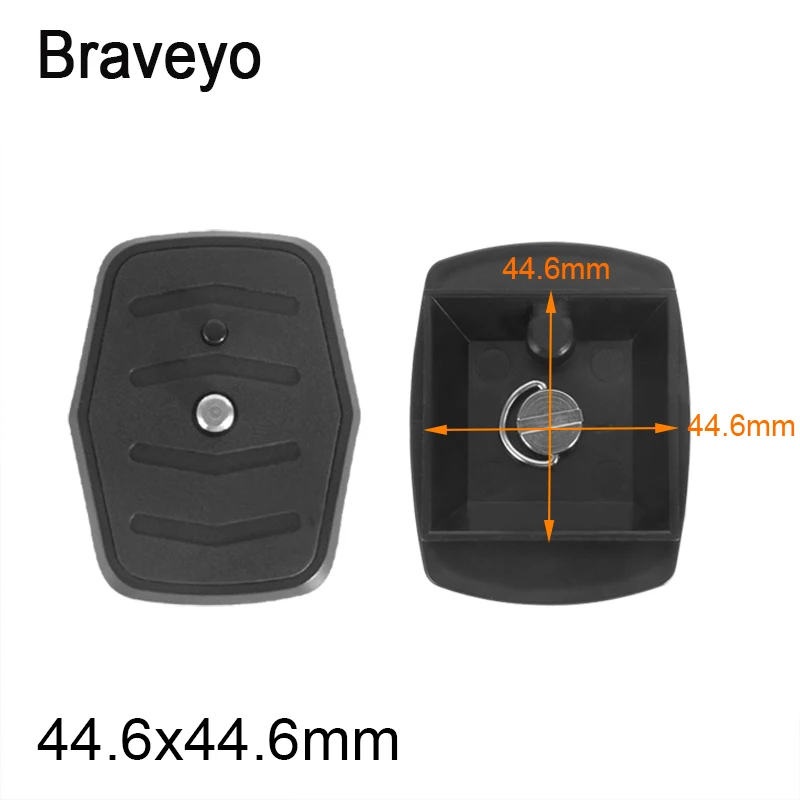 Camera Plate 35mm 43mm 3 Way Tripod Head Base Mounting Quick Release Plate Portable With 1/4 Inch Screw For Yunteng Dslr