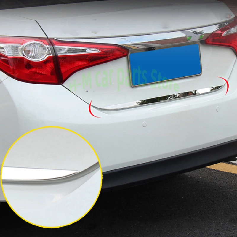 Rvs Chrome Kofferbak Deksel Rand Cover Trim Voor Toyota Corolla 2014 2015 2016 2017 2018