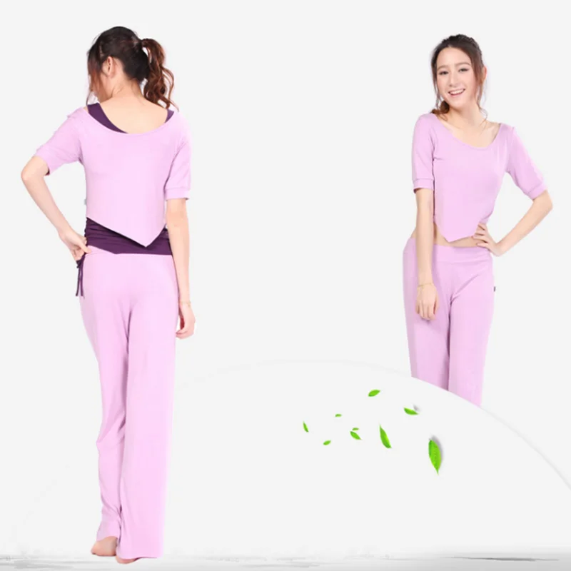 Big Discount Lady Violet Yoga Set Gym Clothes of Top,Vest and pants three pieces of Yoga Suit