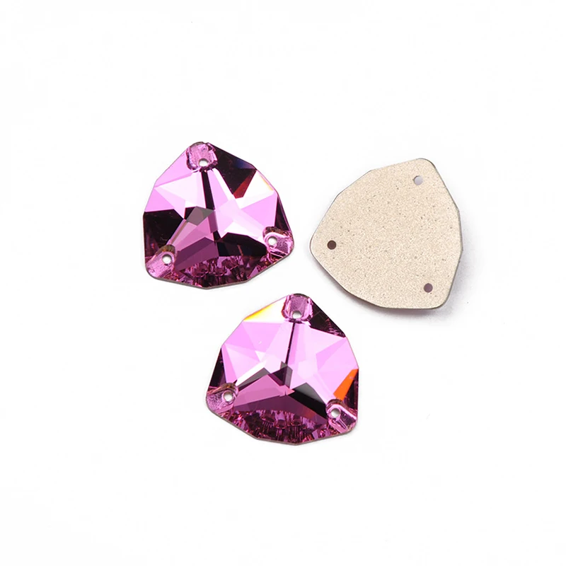 YANRUO 3272 Fat Triangle Alle Farben Aufnähsteine Glas Kristall Strasssteine AAAAAA Qualität Nähsteine für Kleidung, Kleider, Schuhe – Detail 13