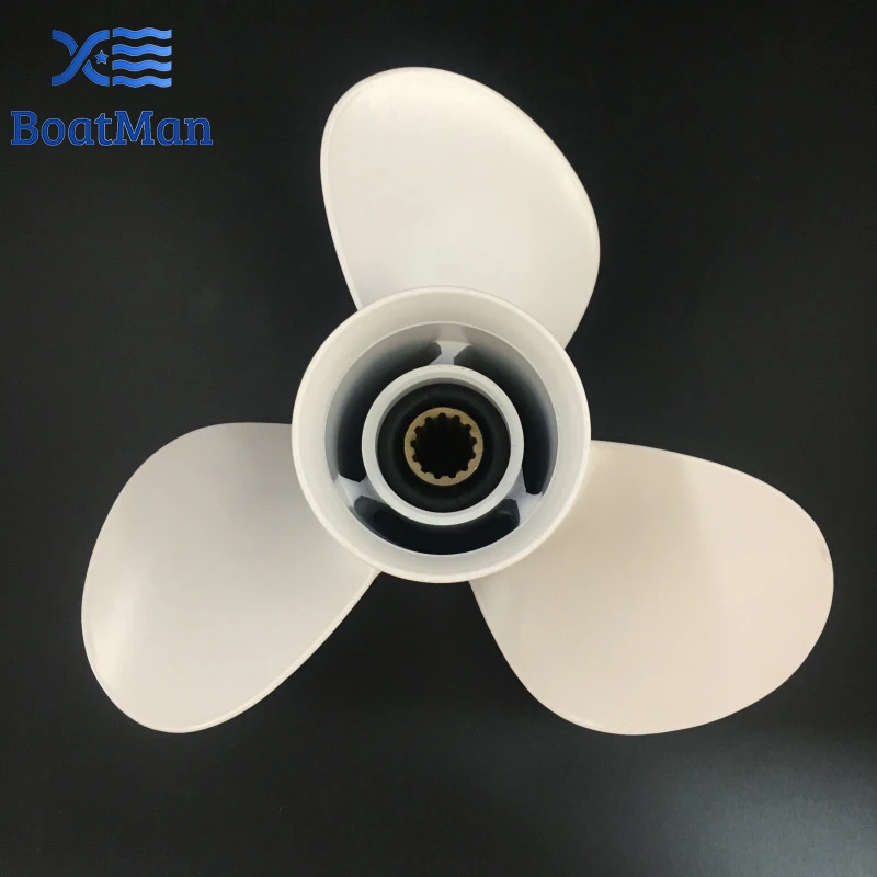 

Boat Propeller 11 1/8x13 For Yamaha Outboard Motor T25HP 40HP 48HP 50HP Aluminum 13 Tooth Spline 69W-45945-00-EL Engine Part