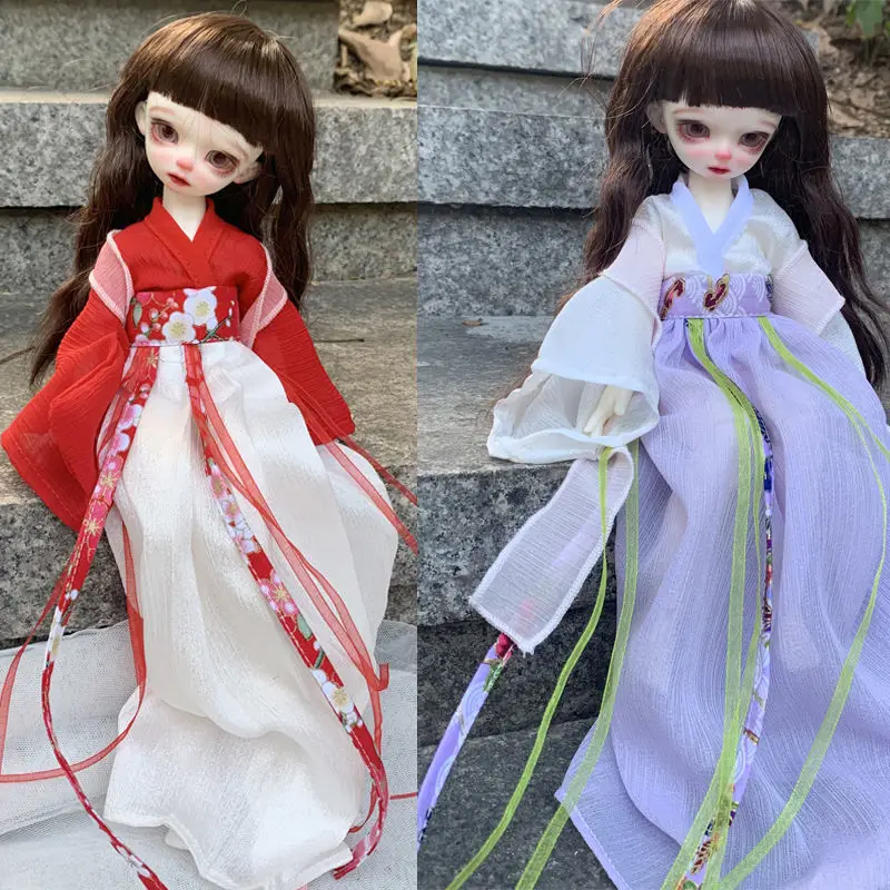 

BJD doll clothes are suitable for 1/6 fashion all-match ancient style stretch gauze skirt ancient dress aesthetic fairy style