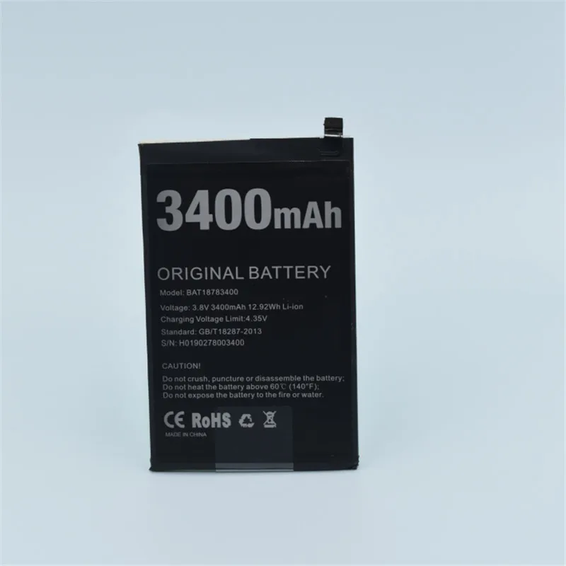 

100% Original For DOOGEE Y8 battery 3400mAh 2023 years for DOOGEE BAT18783400 battery