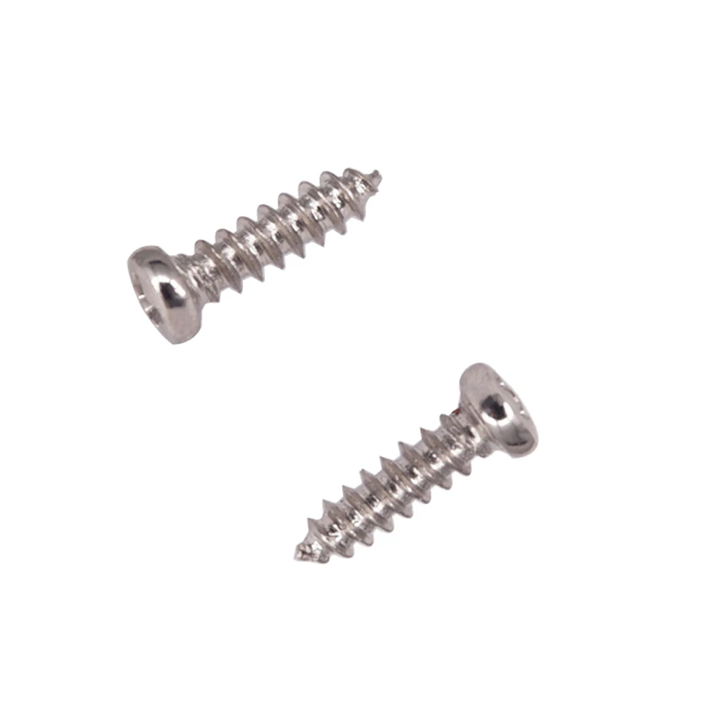 Set Of 50 Screws For Electric Guitars Bass Tuners Machine Heads Silver