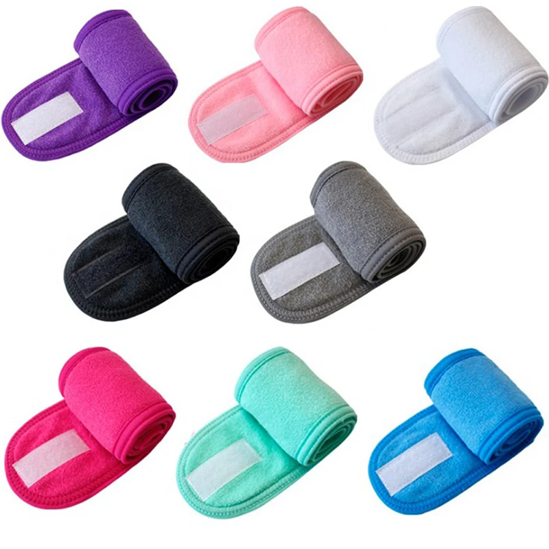 Cosmetic Wrap Turban Face Wash Adjustable Yoga Women Facial Toweling Bath Hairband Makeup Headbands SPA Salon Accessories