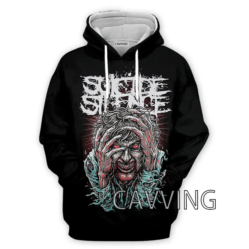 Nowe mody kobiety/męska 3D Print Suicide Silence bluzy z kapturem bluzy bluza z kapturem Harajuku bluzy topy odzież H02