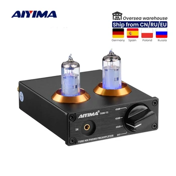 AIYIMA Tube T3 HiFi Pre Amplifier Audio Board Vacuum Tube 6J2 Phono Preamp Phonograph Preamplifier DIY Power Sound Amplifiers