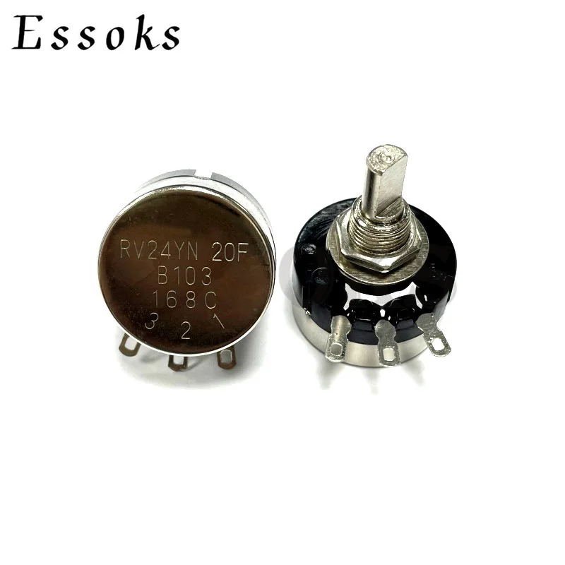 10PCS RV24YN20F B102 B202 B502 B103 B503 B104 B504 RV24YN 2W RV24YN 20F Half Shaft Game Machine Rotary Carbon Film Potentiometer