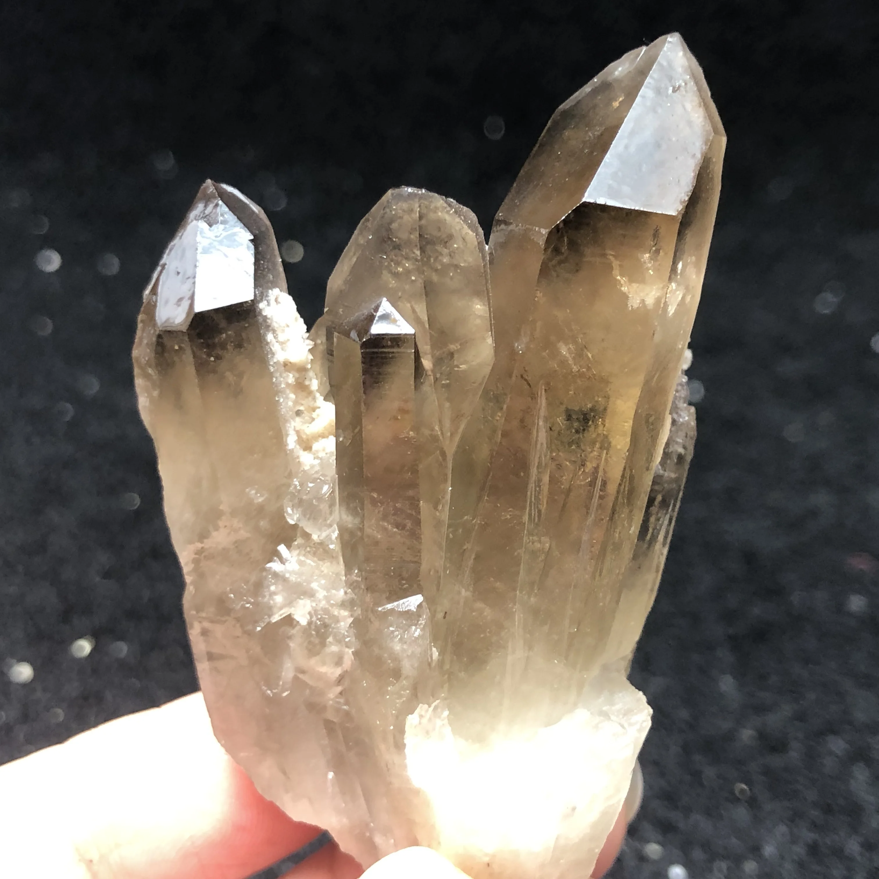 49.9gNatural tea crystal cluster mineral smoked Quartz Healing round vein teaching stone home decoration CRYSTAL QUARTZ GEM