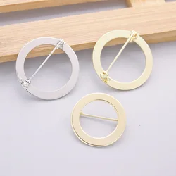 1pcs 31mm high quality Copper round brooch Pin Nickel-free Plating safety pins
