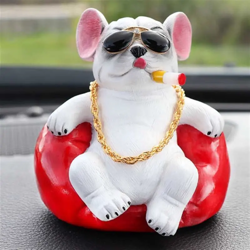 Auto Ornaments Multicolour Domineering Sofa Dog Car Decoration Mini Console Dashboard animal Car Interior Supplies Accessories