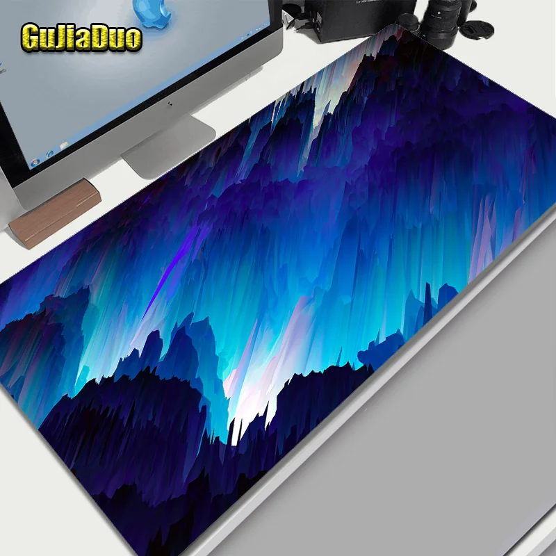 

GuJiaDuo Irregular Art Picture Mouse Pad Game Large Computer Table Desk Mat XXL Non-slip Mousepad Gaming Hoom Accessories Carpet