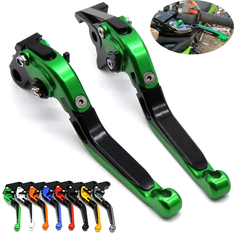 

For KAWASAKI Z1000 Z1000SX Z750R NINJA 1000 ZX10R ZX6R Motorcycle Accessories Folding Extendable Brake Clutch Lever CNC Aluminum