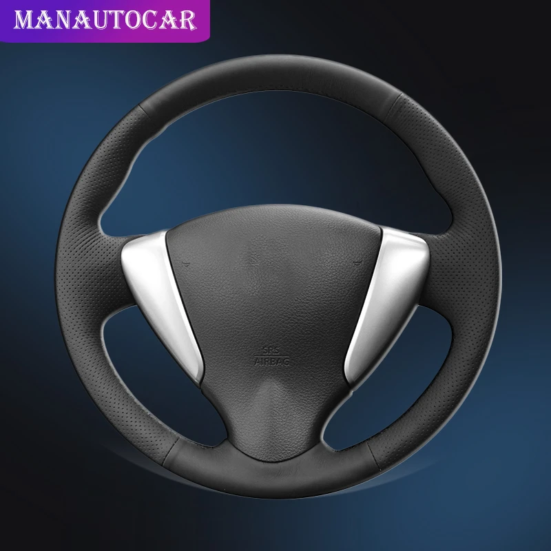 

Car Braid On The Steering Wheel Cover for Nissan Tiida Sylphy 2012-2015 Versa 2015-2019 Versa Note 2014 Auto Covers Car-styling