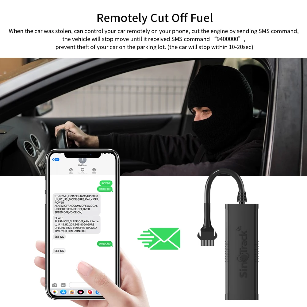 Mini GPS Tracker ST-901M Vehicle Tracking Device Car Motorcycle GSM Locator Remote Control With Real Time Monitoring System APP - Image 3