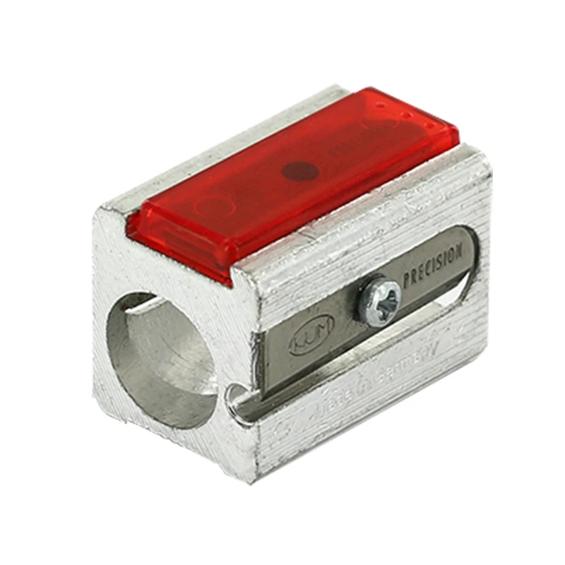 1pc German KUM 420E Magnesium High Sharp Single Hole Sharpener with 2 Replacement Blades Suitable for 8mm Pencil