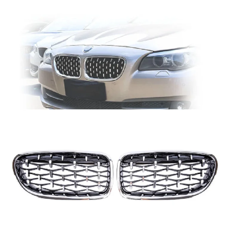 

Car Front Bumper Grilles Diamond Kidney Grill For BMW 5 Series F10 F11 F18 10-16