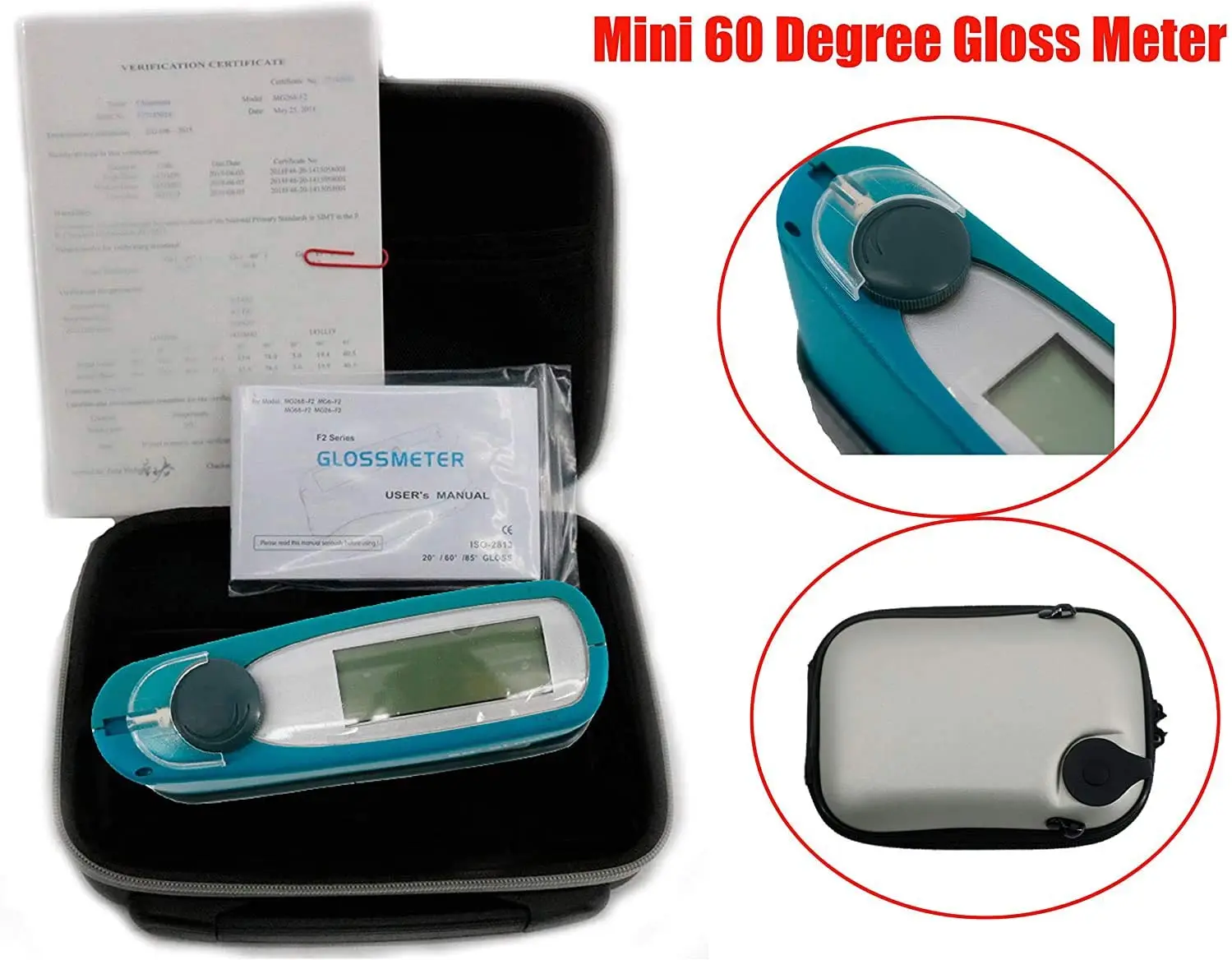 MG6-S1 60 درجة Glossmeter ل الورنيش الرخام تلميع الطوب اختبار سطح معان متر