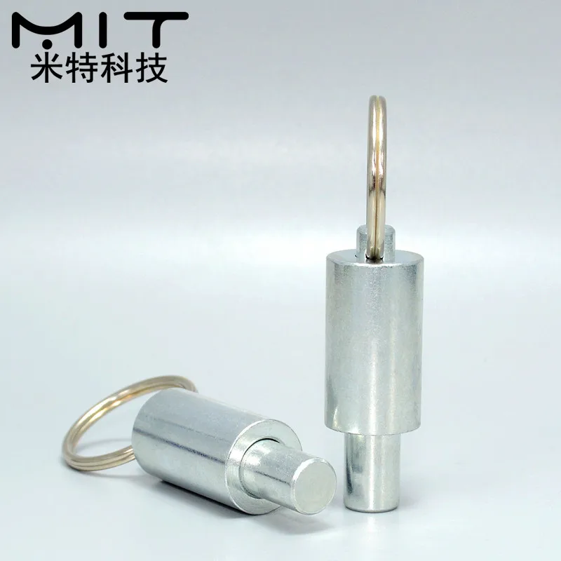 1PcแหวนดึงการจัดทำดัชนีPlunger Fixed Pin Quick Release Pinsฤดูใบไม้ผลิIndex PlungersทรงกระบอกBoltเส้นผ่านศูนย์กลางM8 M10