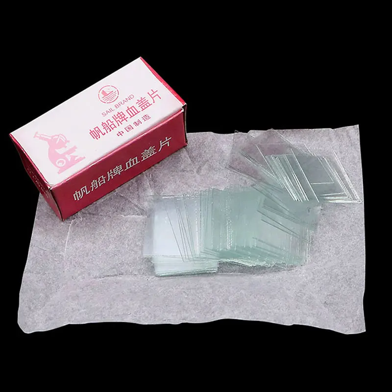 100pcs Glass Cover Slides Cover slips 22x26mm used with blood count plate Hemocytometer Cell Counting Panel NO.1103