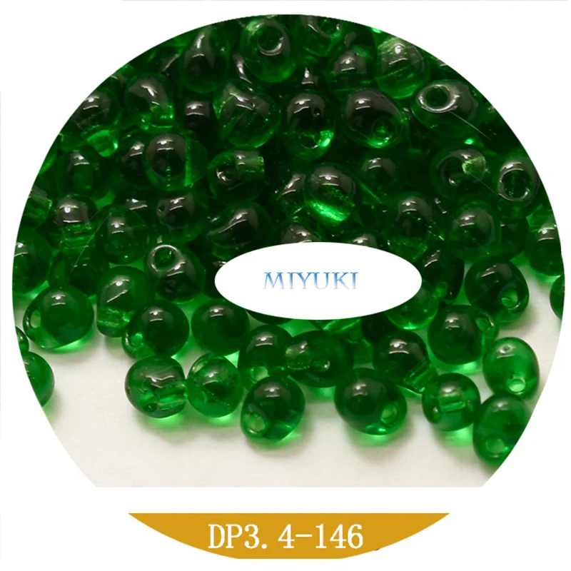 Japan Miyuki Beads Dp3.4mm Water Drop Rice Beads 14-Color Transparent Series 5g