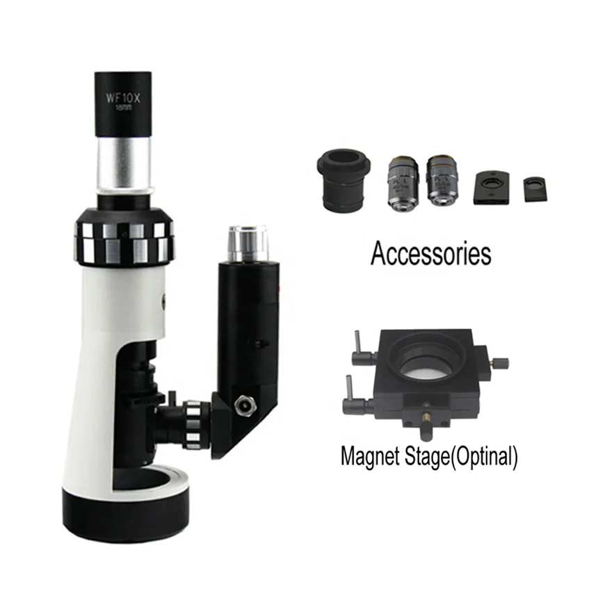 FD34X4 100X - 400X Mini microscopio metallurgico portatile digitale