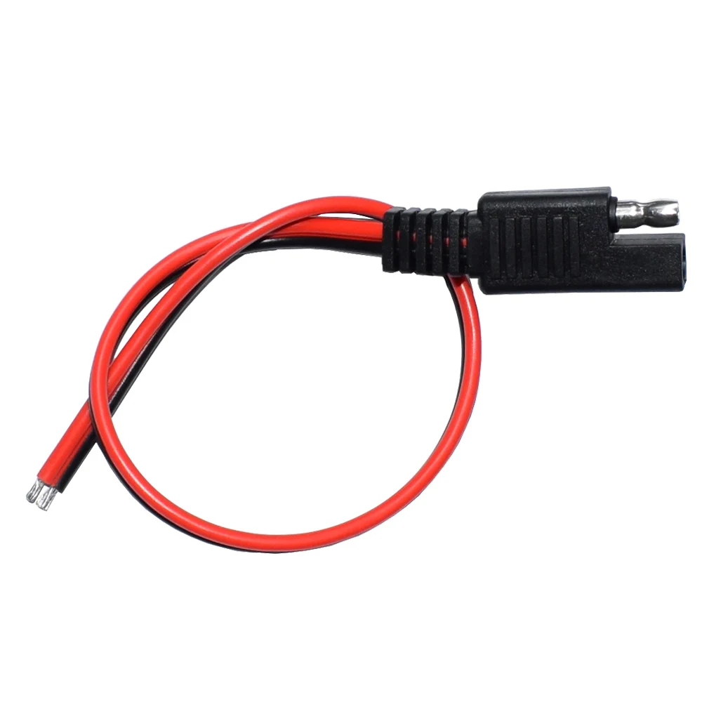 5 PCS SAE Power Automotive Extension Cable 18AWG 30CM 2 Pin with SAE Connector Cable Quick Disconnect Extension Cable