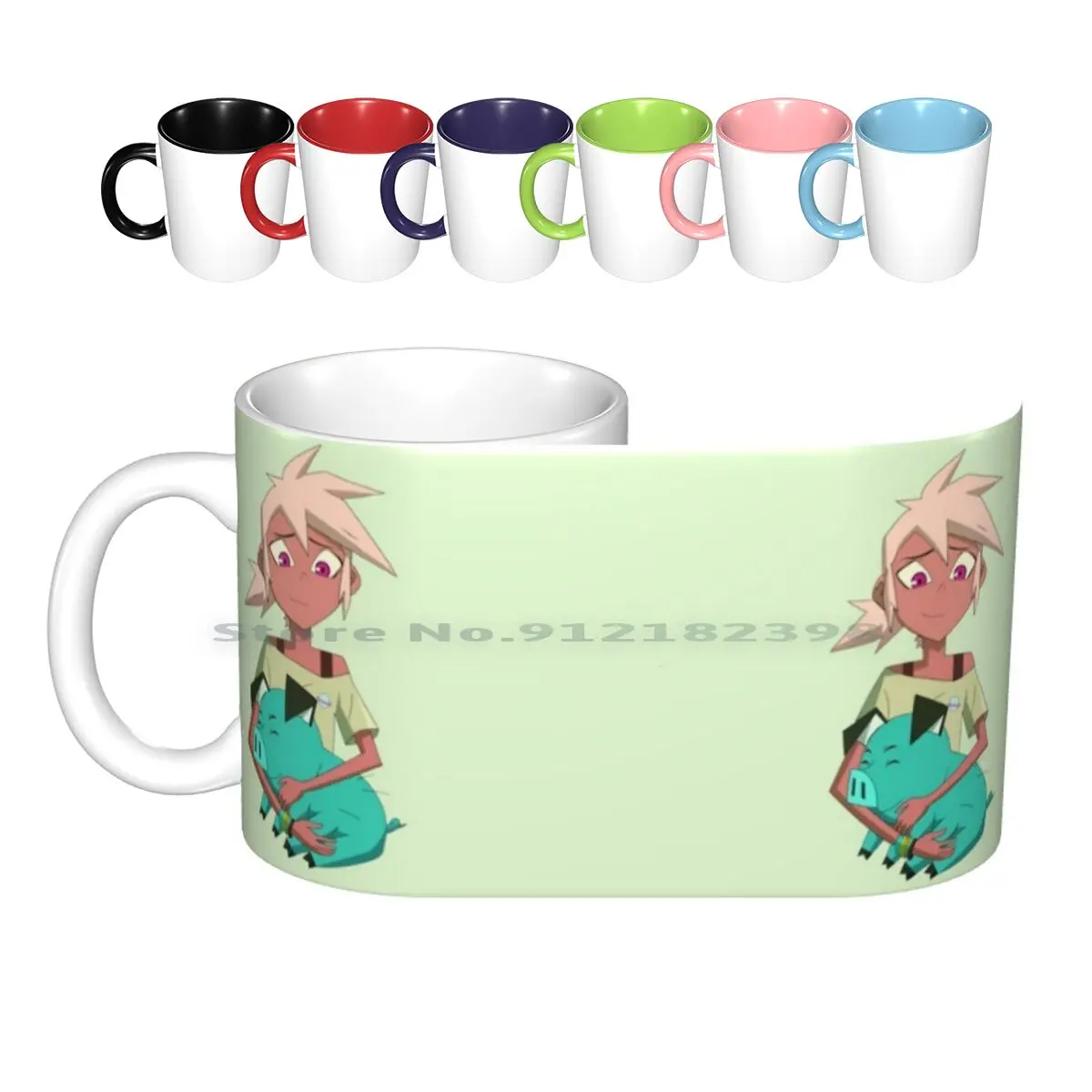 Kipo And Mandu Ceramic Mugs Coffee Cups Milk Tea Mug Kipo And The Age Age Of Wonderbeasts Mandu Burrow Pig Girls Surface World