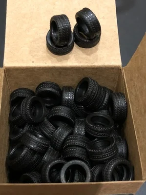 1/43 1/32 1/64 Car Model Scene Accessories Rubber Tire Shell  Garage Props Tyre Skin Diorama Decor