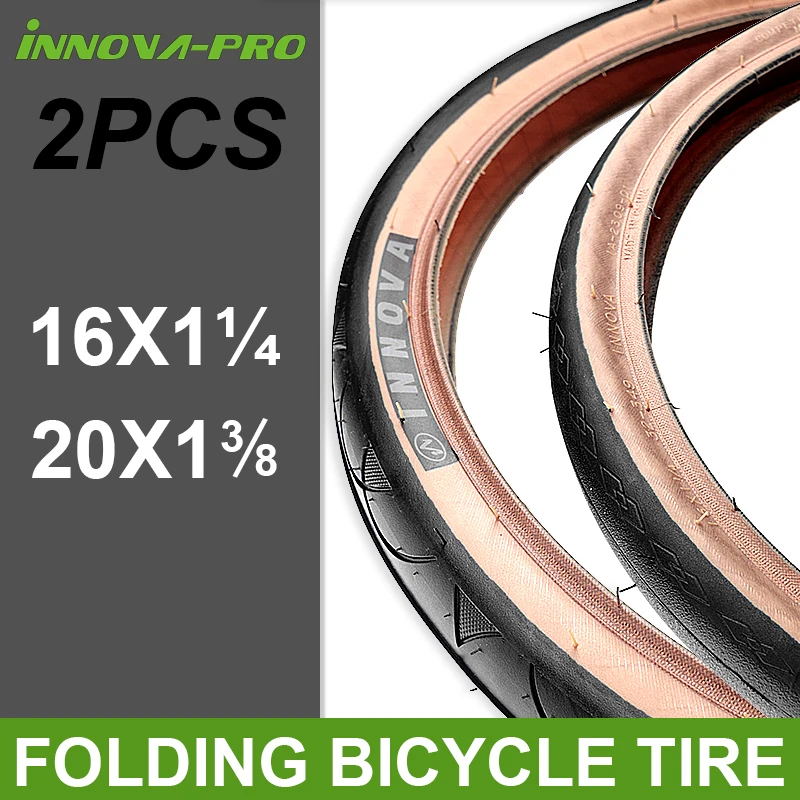 

INNOVA Folding Bike Tires 16/20 inch Wire Tire 349 451 ULTRA SPORTS Bicycle Tyres 16'' 20'' Tyre for Gravel Small wheel Bike