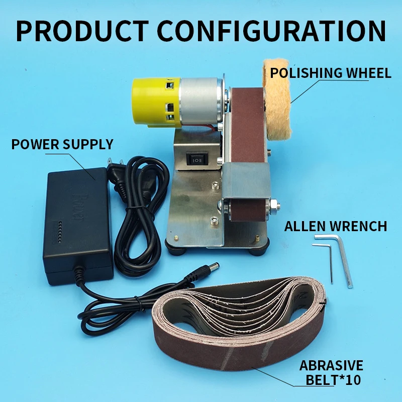 Small knife sharpener Multifunctional mini belt machine Mini fixed angle grinding machine Scissors household grinding machine