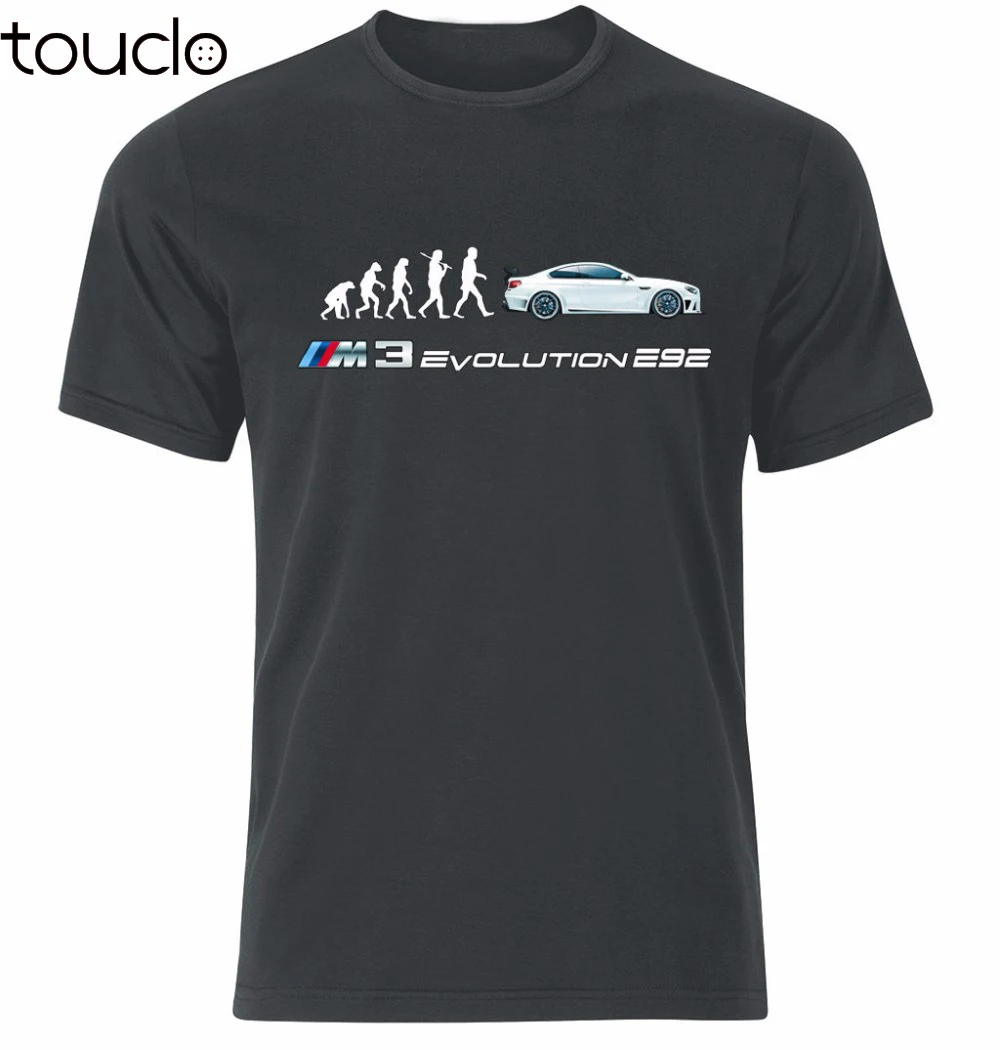 New Short Sleeve Men Hot Sale O neck 100 % Cotton Tee Shirt For Men M3 E92 Evolution Car Fans T Shirt