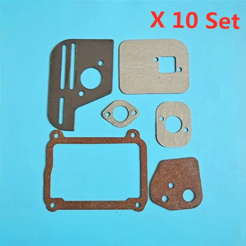 10 Pack GX100 FULL GASKET SET FOR HONDA 98CC OHC 2.8HP ENGINE /MOTOR RAMMER 6PCS/LET BASE GASKET # 016A1-ZH7-010